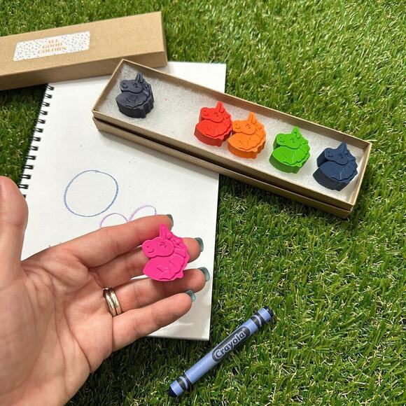 2/$24 Unicorn Popsicle Crayons (6), Kids Girls Unicorn Magical Whimsical Gift - Picture 3 of 9